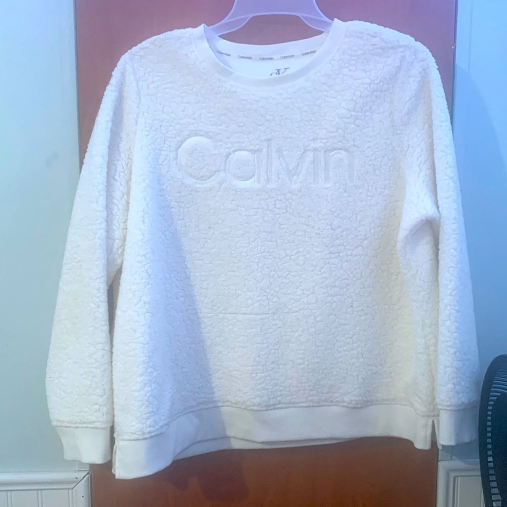 Calvin Klein furry sweatshirt